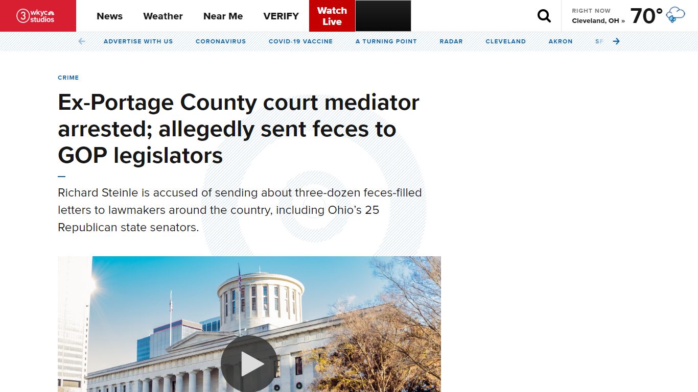 Ex-Portage County court mediator arrested; allegedly sent feces to GOP ...